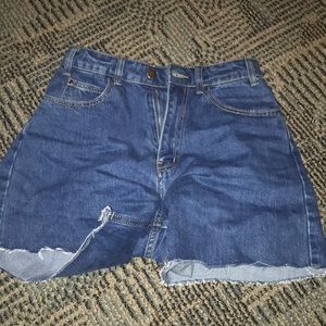 Denim shorts